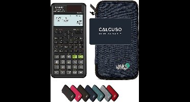 Casio fx-85ES Plus 2nd edition incl. WYNGS Beschermhoes Blauw - Wetenschappelijke Rekenmachine - Basis Pakket