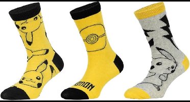 Pokémon- sokken Pokemon - 3 paar - jongens - maat 23/26