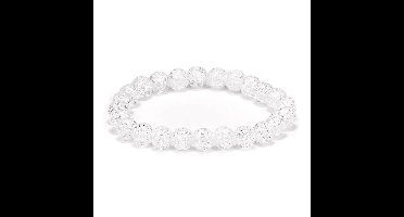Armband - Iris Bergkristal - Sierraad - Edelsteen - Helder Wit - Balans - 0,8 cm