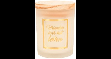 Geurkaars klein goud/wit - Vrienden