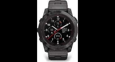 Garmin fenix 7X Pro Saph Sol Carbon Grey Ti w/Carbon Grey Metal Band, Excl, EMEA