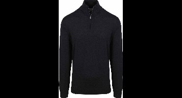King Essentials The Michael Half Zip Pull Merino Zwart - Maat XXL - Heren - Pullovers