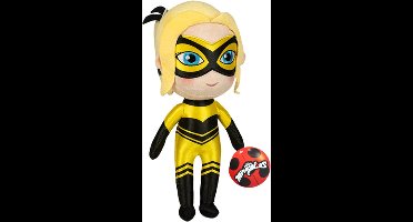 Queen Bee – Miraculous Ladybug Pluche Knuffel 30 cm {Cat Noir, Tikki, Plagg, Lady Bug, Nooroo | Speelgoed Knuffeldier Knuffelpop voor kinderen jongens meisjes | Kat Cat Plush Toy | Miraculous: Tales of Ladybug & Cat Noir}