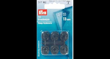 Aannaaidrukknopen kunststof rond zwart 13 mm
