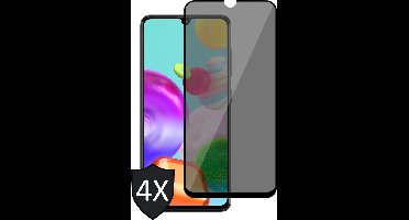 Privacy Screenprotector geschikt voor Samsung A41 - 4x FullGuard Screen Protector