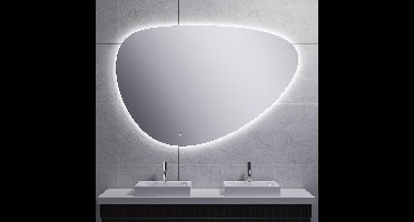 Spiegel Wiesbaden Uovo Organisch Dimbaar LED Verlichting Condensvrij 140 cm