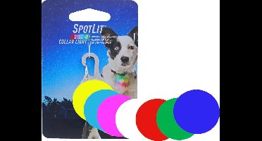 Hondenlampje - Nite-ize Spot Lit safety light rond - disco kleuren
