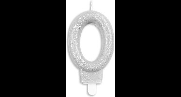 Wefiesta Cijferkaars '0' 4,4 X 7 X 1,2 Cm Wax Zilver