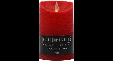 Peha Kaars Met Led Verlichting 7,5 X 18 Cm Wax Rood