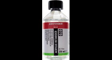 Acryl Retarder (070) - Droogvertraging Acrylverf - Kleurloos - Vloeibaar Maken Acrylverf - 250ml - Talens - 1 fles