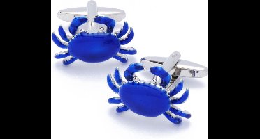 Manchetknopen - Krab Blauw