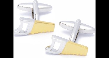 Manchetknopen - Zaag Zagen Goud en Zilver