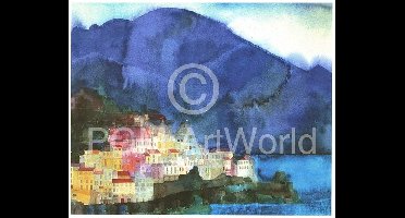 Kunstdruk Ralf Westphal - Amalfi, Golf von Salerno 40x30cm