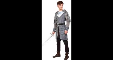 Smiffys - Winter Warrior King Kostuum - M - Grijs