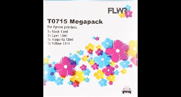 FLWR - Cartridges / Epson T0711/2/3/4 Megapack / / Geschikt voor Epson