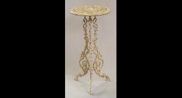 Gietijzer - Plantentafel - wit - 69 cm hoog