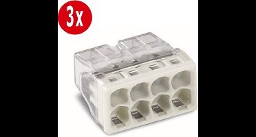 Wago lasklem 2273-208 - 8 voudig (3 stuks)