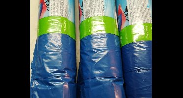 grofvuilzakken blauw  X - large 120 L/ 30 (3 pakken) stuks met sluiting/ 70 x 110 cm