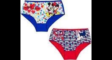 Minnie Mouse - Onderbroek - Duopack - Maat 116/128 - 6/8 jaar