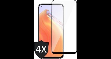 Screenprotector geschikt voor Xiaomi Mi 10T - 4x Glas Screen Protector Full Screen