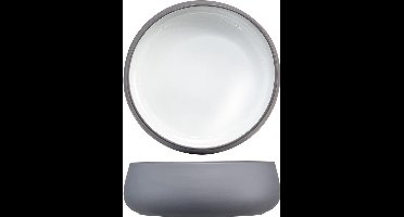 Iowa White - Kommetje - D16xh5,5cm - Porselein