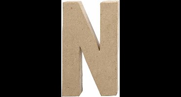 Letter, N, H: 20,2 cm, B: 11,5 cm, dikte 2,5 cm, 1 stuk