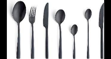 Amefa Manille - 42-delige bestekset voor 6 personen - Mat Zwart