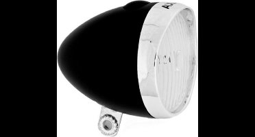 AXA Klassieke LED fietskoplamp - Retro design - Batterij - Zwart - Inclusief batterijen