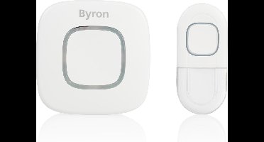 Byron DBY-24722 - Deurbel Draadloze set - 200m Bereik - Waterdicht - Wit
