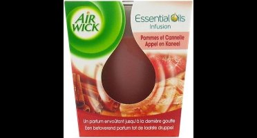 Air Wick Essential Oils Geurkaars Appel en Kaneel - 105 g - Geurkaars - Apple Cinnamon candle