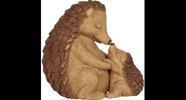 Something Different - Happy Hoglet Mother and Baby Hedgehog Beeld/figuur - Bruin
