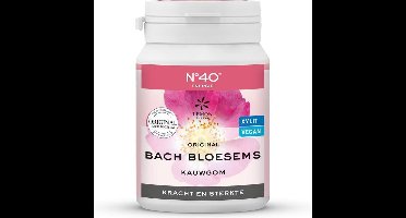 Bach Bloesem Kauwgom nr. 40 kracht & sterkte 60 Gram