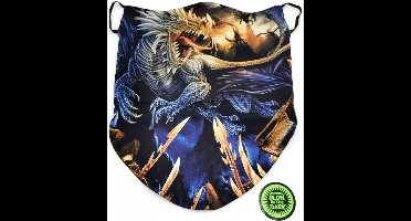 Design Biker sjaals - Biker-sjaal Blauwe Draak
