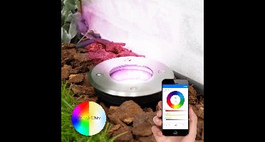 Inbouw grondspot voor buiten - Met slimme Milight GU10 spot - Ronde afwerking