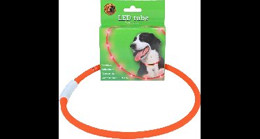 LED tube verstelbaar 20-70 cm oranje, USB oplaadbaar.