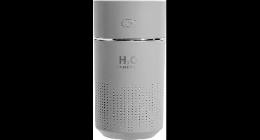 Luchtbevochtiger met Sfeer/Nachtlampje 360ML - Aromatherapie -  Verdamper - Vernevelaar  - Luchtreiniger - AirCooler - Humidifier - Grijs!