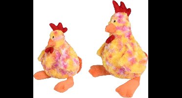 Hs Lorio Pluche Kip Small Geel 32cm