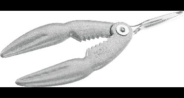 Westmark Kreeftenkraker met geïntegreerd pincet, aluminium/roestvrij staal, lengte: 21,1 cm, Cracky-Spezial, zilver, 66102270