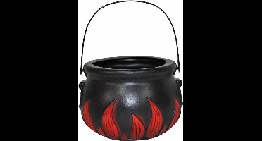 HEKSENKETEL 18CM VLAMMEN pvc