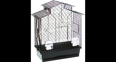 Flamingo Parkietenkooi Numfor  - Zwart -  52 x 30 x 61 cm