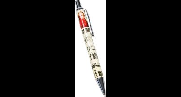 Balpen musici Mozart met opdruk van muzieknoten