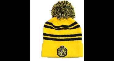 Harry Potter - House Hufflepuff Pompom Beanie muts - Geel