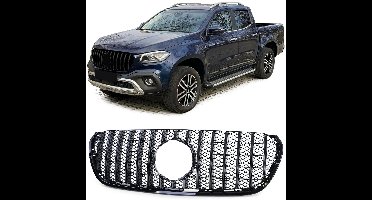 Sportgrille Grill Zwart Glanzend voor Mercedes X Klasse W470 (2017-2020) Sportieve Look & Perfecte Pasvorm