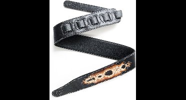 Fame Garment Leather Serpent Black - Gitaarband