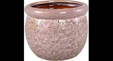 PTMD Bloempot Jeno - 19x19x16 cm - Keramiek - Roze