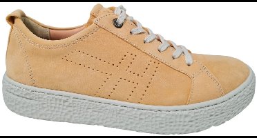 Hartjes Nubuck Gele Dames Sneakers H - Geel - 37.5