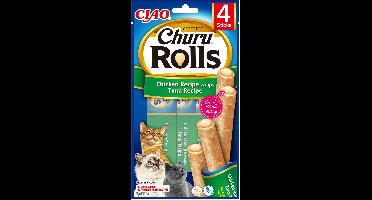 Inaba Churu Rolls - Kattensnack - Kip Tonijn 58 g