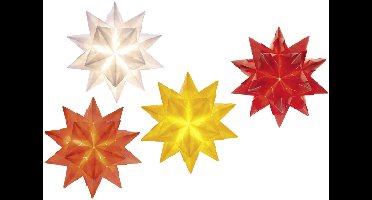 folia vouwbladen Bascetta-ster, 75 x 75 mm, transparant, 128 vel