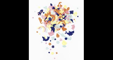 folia Vilt decoratievormen 'Happy Shapes', 170 stuks