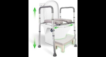 Toiletverhoger met Armleuning - Toiletstoel - Volwassenen